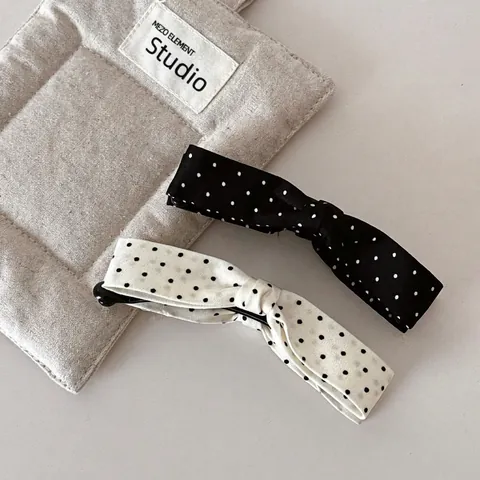 Large Polka Dot Bow Banana Hair Clip For Women High Horsetail Twist Clip Korean Fabric Plastic Hair Accessories Headwear