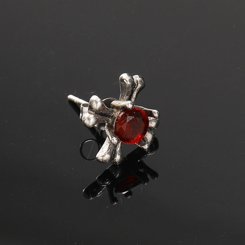 Vintage Gothische Titaniumstaal Kruis Oorknopjes Voor Mannen Vrouwen Punk Strass Ingelegd Mode Sieraden Enkel Stuk Accessoire