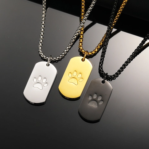 Roestvrij Staal Huisdier Urn Halsketting Pootafdruk Hanger Voor As Waterdicht Gedenkteken Sieraden Voor Honden Katten