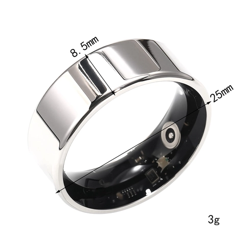 Titanium Steel Smart Ring Health Tracker Heart Rate Sleep Monitor Waterproof Fitness Tracking Wearable Technology Ring For Men Women