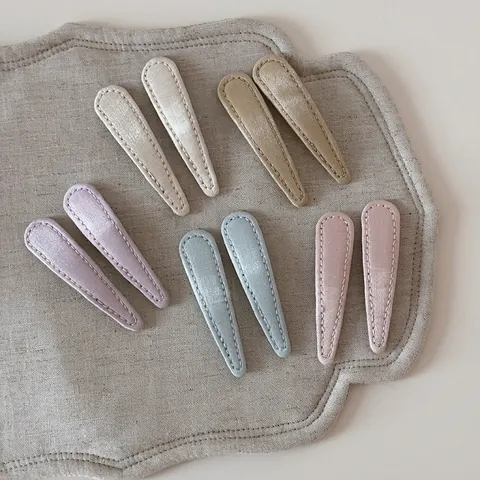 Minimalistische Stoff Genäht Tränenform Haarspange Frisch Süß Markierungsfrei Seitenclip Pony Clip Mode Kopfschmuck Für Damen Mädchen
