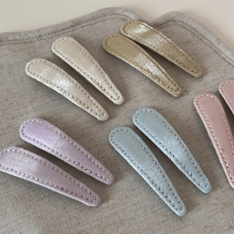 Minimalistische Stoff Genäht Tränenform Haarspange Frisch Süß Markierungsfrei Seitenclip Pony Clip Mode Kopfschmuck Für Damen Mädchen