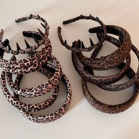 Luipaardprint Gevoerde Haarband Fluweel Spons Haarsieraad Antislip Mode Haaraccessoires Vintage Stirnband Voor Dames Meisjes