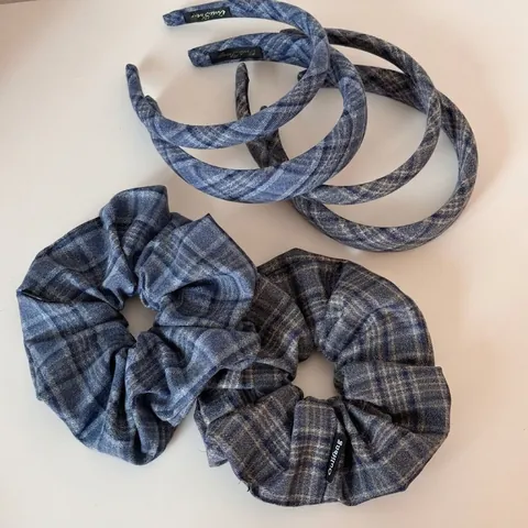 Vintage Geruite Stof Haarelastiekjes En Hoofdbanden Voor Dames Klassieke Geplooide Haartoevoegingen Mode Haaraccessoires