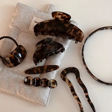 Französischer Stil Acetat Haarklammer Schildpattmuster Elegante Haarspange Damen Retro Kopfschmuck Vielseitige Styling Accessoires