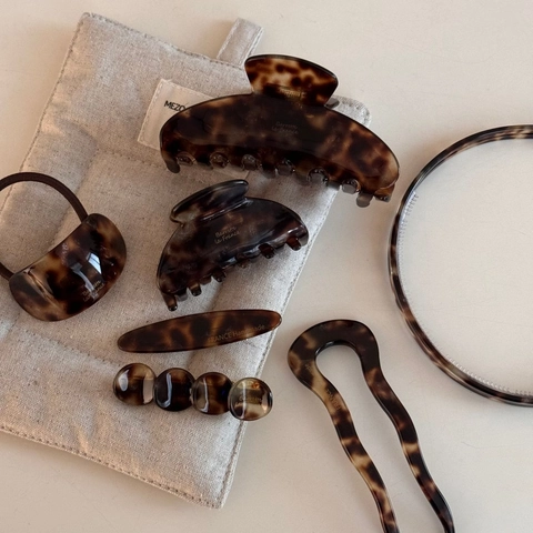 Pince à Cheveux en Acétate Style Français Motif Écaille Barrette Élégante pour Femmes Coiffure Rétro Accessoires de Styling