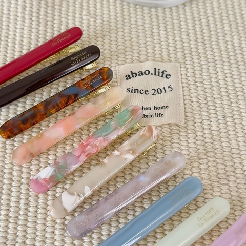 Haarklammer Aus Acetat Im Französischen Stil Für Damen Goldener Buchstabe Barrette La France Elegante Seitenpony Haarnadel Vintage Haarschmuck