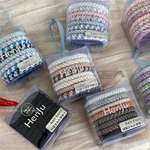 Braided Hair Ties Collection For Women High Elasticity Thickened Ponytail Hair Bands Multi-Color Hair Accessories Everyday