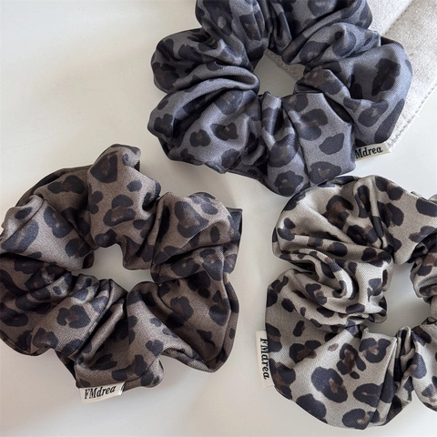 Cerchietto Imbottito in Spugna con Stampa Leopardata in Tessuto Vintage Stile Coreano Accessori per Capelli Elastici Set da Donna