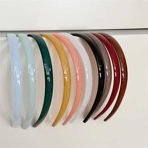 Cerchietto per Capelli Minimalista in Plastica Color Gelatina Con Denti Antiscivolo per Donna Lavaggio Viso Quotidiano Accessori per Capelli