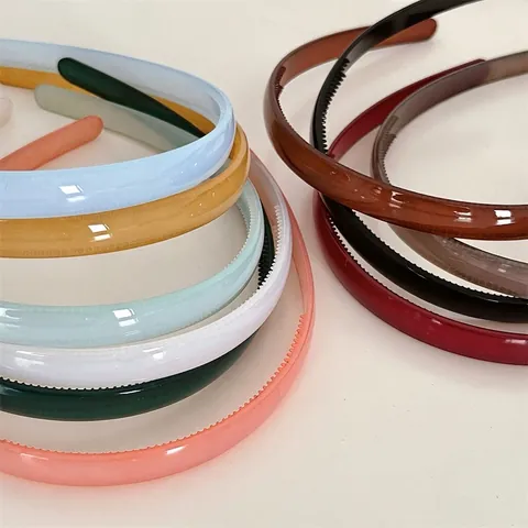 Cerchietto per Capelli Minimalista in Plastica Color Gelatina Con Denti Antiscivolo per Donna Lavaggio Viso Quotidiano Accessori per Capelli