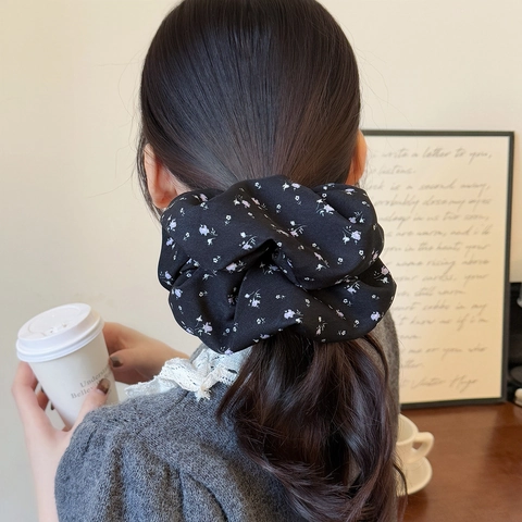 Elastici per Capelli Vintage a Fiori per Donna Stile Coreano Retrò in Tessuto Elastici Eleganti per Coda di Cavallo Fatti a Mano Accessori Capelli