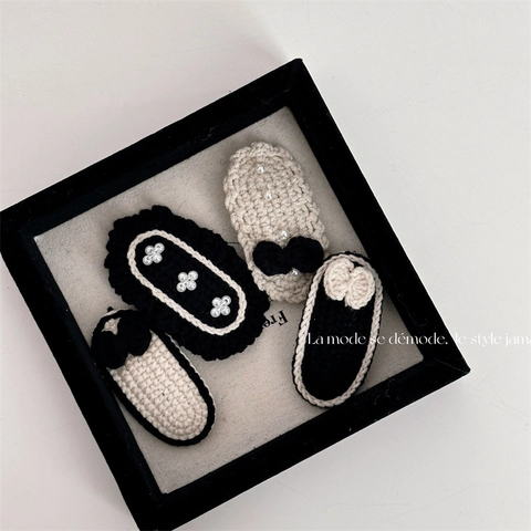 Handgemachte Häkeln Stoff Haarklammern Für Damen Mädchen Schleife Künstliche Perle BB Clips Koreanischen Stil Süß Haar Accessoires