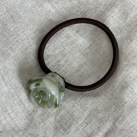 Elastico per Capelli Fatto a Mano in Tessuto a Forma di Rosa Dolce Decorazione Floreale in Acetato per Donna Ragazza Accessori
