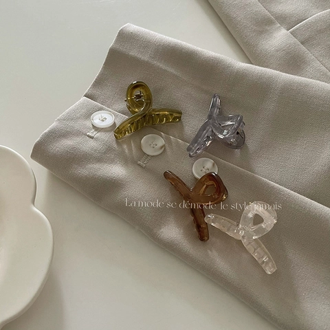 Mini Pinzas para el Cabello Estilo Coreano Color Gelatina para Mujer Pequeñas Pinzas de Tiburón de Plástico Accesorios Geométricos