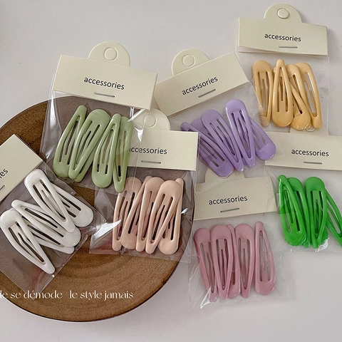 Fermagli Per Capelli BB In Lega A Goccia D'Acqua Morandi Per Donna Ragazze Forcine Snap Vernice Opaca Minimalista Accessori Capelli