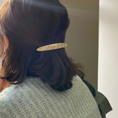 Französischer Stil Acetat Haarklammern Für Damen Vintage Marmormuster Haarspange Elegante Feder Pferdeschwanz Clip Haarschmuck