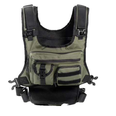 Tactical Chest Bag Multi Pocket Oxford Cloth Waterproof Adjustable Outdoor Utility Vest Bag For Men Running Cycling