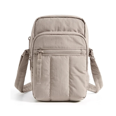 Borsa a Tracolla Piccola in Nylon Trapuntato da Donna Protezione RFID per Cellulare Borsa da Viaggio Con Tracolla Regolabile