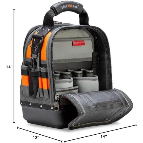 Sac à Outils Professionnel en Tissu Oxford Robuste Avec Base Imperméable Multi-poches Sac de Rangement pour Électricien Homme