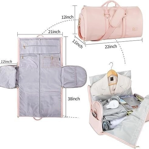 Wasserdichte Große Kapazität PU-Leder Reisetasche Für Damen Und Herren Trocken-Nass-Trennung Weekender Mit Schultergurt