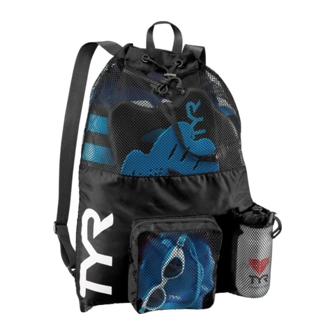 Large Capacity Mesh Drawstring Backpack For Swimming Gym Yoga Dry Wet Separation Sports Bag For Men Women Lightweight Nylon Bag