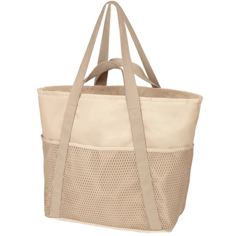 Große Kapazität Wasserdichte Reisetasche Strandtasche Polyester Mesh Splicing Tote Handtasche Für Schwimmen Familie Outdoor Trip