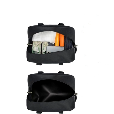 Borsa da Palestra Piccola in Poliestere Leggera Borsa da Viaggio Multifunzionale per Donna Uomo Casual Sport Carry On Weekend Bag