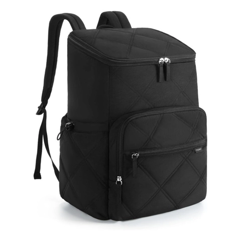 Insulated Cooler Backpack Quilted Rhombus Large Capacity Leakproof Waterproof Backpack For Outdoor Picnic Travel Camping Hiking