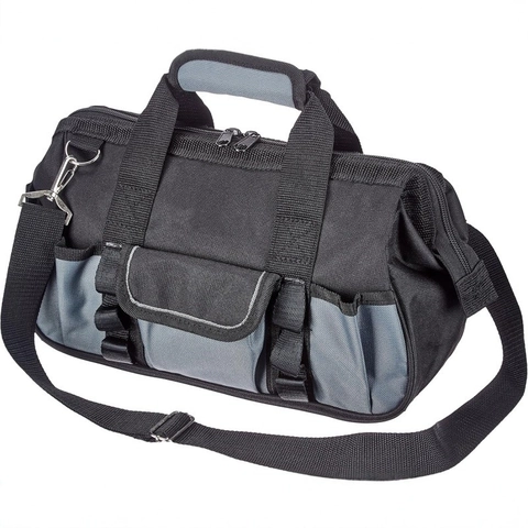 Sac à Outils en Tissu Oxford de Grande Capacité Sac de Rangement de Matériel Multifonctionnel Imperméable Sac à Bandoulière Portatif