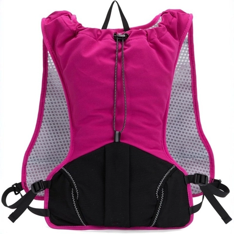 Zaino di Idratazione Ultra Leggero Gilet da Corsa Sportivo in Mesh Traspirante per Maratona Trekking Ciclismo Zaino Catarifrangente