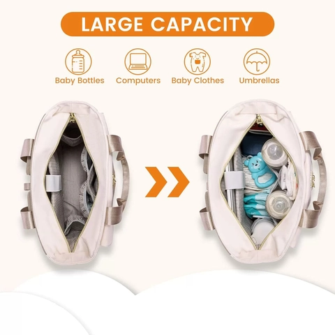 Multifunktionaler Nylon Wickelrucksack Mit Wickelunterlage Und Schnullertasche Großer Kapazität Reise Rucksack Für Damen