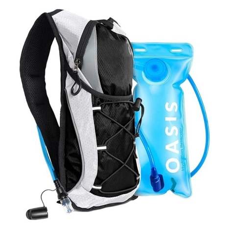 Zaino Idrico Professionale Da 12L Con Sacca Idrica Leggero Gilet Sportivo In Poliestere Per Escursionismo Ciclismo Corsa All'aperto