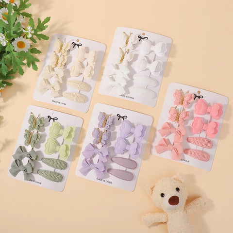 Kinder Haarspeldjes Grosgrain Lint Strik Vlinder Haarspelden Leuke Boutique Hoofddeksels Voor Baby Meisjes Peuters