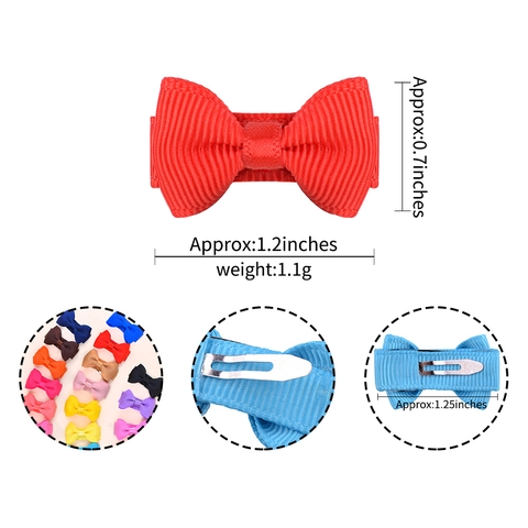 Mini Candy Color Ripsband Schleife Haarklammer Für Kinder Babys Haustiere Handgefertigte Stoff Wasser Tropfen Haarnadel Zubehör