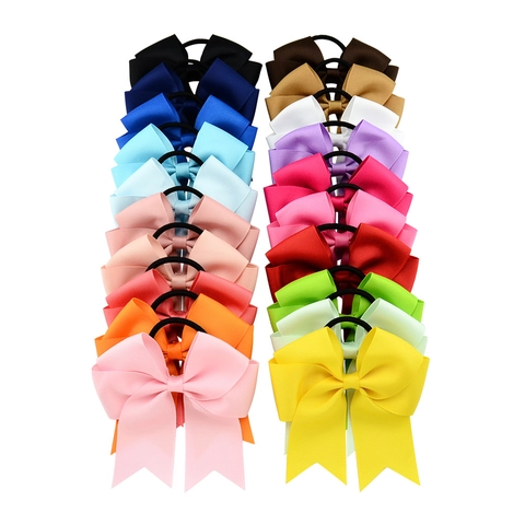Elastico per Capelli con Fiocco in Nastro Grosgrain Fatto a Mano per Ragazze Grande Fiocco Elastico Accessorio per Capelli Bambini