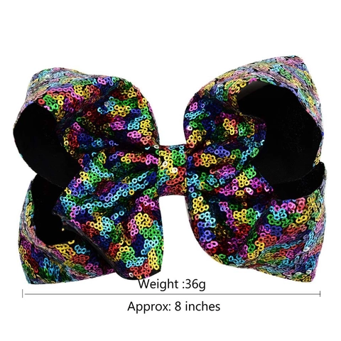 Barrettes à Cheveux Nœud en Paillettes pour Filles Tout-Petits Paillettes Nœud Géant Pinces Croco Accessoires Cheveux Enfants