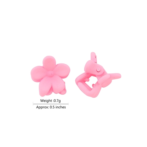 Mini Flower Hair Claw Clips For Girls Kids Resin Matte Macaron Small Hair Pins Non-Slip Hair Grips Hair Accessories