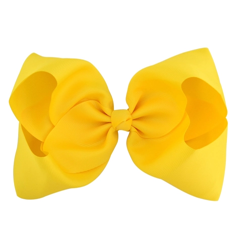 Large Grosgrain Ribbon Hair Bow Clips For Kids Girls Toddlers Solid Color Boutique Handmade Alligator Clip Hair Accessories