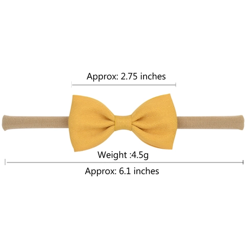 Morbida Fascia Capelli con Fiocco in Nylon Elastico per Neonati Tessuto a Costine Fascia Capelli Bambini Accessori per Capelli