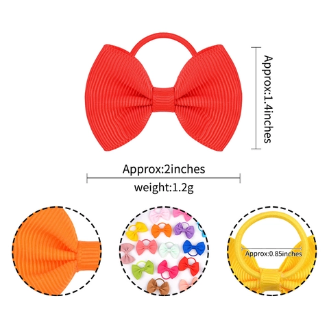 Bow Hair Scrunchies Grosgrain Ribbon Bowknot Hair Ties High Elastic Ponytail Holders For Girls Women Morandi Colors Hair Accessories