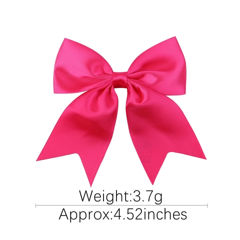 Sweet Candy Color Bow Hair Clips For Girls Polyester Ribbon Handmade Duckbill Clips Pastoral Style Hair Accessories