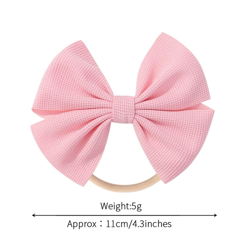Baby Stirnband Mit Schleife Weich Waffelstruktur Haarbänder Für Mädchen Elastisch Nylon Nahtlos Kleinkinder Haar-Accessoires