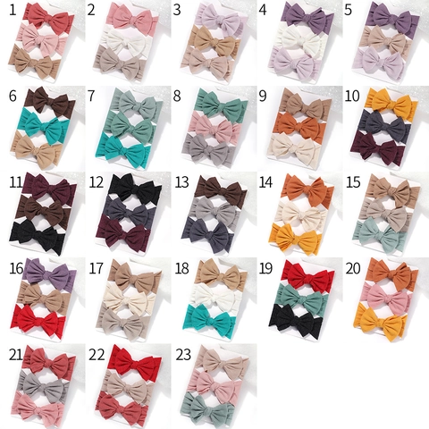 Fasce per Capelli in Nylon a Costine Elastiche per Neonati Morbide e Comode Fasce Elastiche Turbante Largo Avvolgicapo Accessori