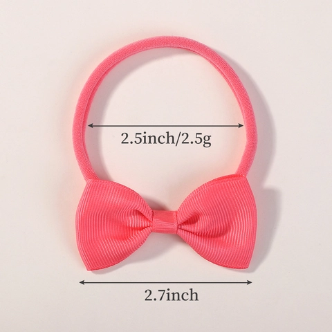 Baby Bow Headbands Elastic Nylon Hair Bands For Infants Toddlers Handmade Grosgrain Ribbon Butterfly Headwraps Newborn Accessories