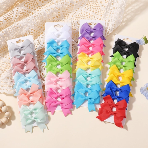 Handgefertigt Haarschleifen Aus Ripsband Für Mädchen Bunte Schmetterling Haarklammern Kinder Haarschmuck Kleinkinder Haarnadeln Boutique Haardekor