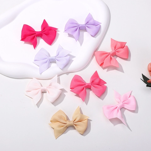 Pinces À Cheveux En Ruban De Polyester Faites À La Main Pour Filles Accessoires De Coiffure Mignons Pour Enfants Usage Quotidien