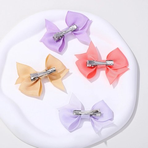 Pinces À Cheveux En Ruban De Polyester Faites À La Main Pour Filles Accessoires De Coiffure Mignons Pour Enfants Usage Quotidien