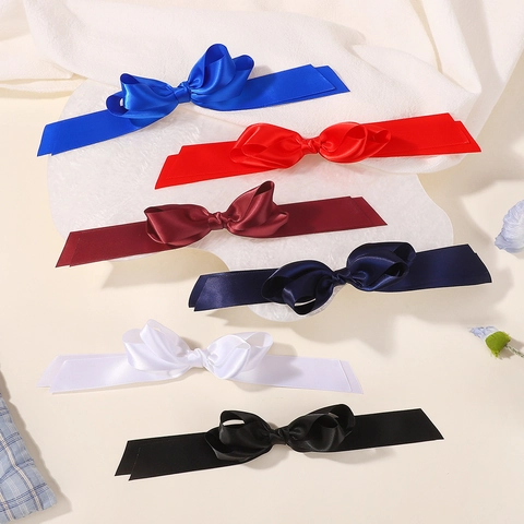 Pince à Cheveux Nœud pour Enfants Ruban de Satin Longs Streamers Accessoires Cheveux Princesse pour Filles