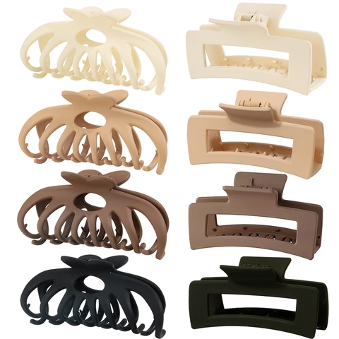 Large Matte Hair Claw Clip Strong Hold Shark Clip Butterfly Heart Shape Hair Clamp Minimalist Fashion Hair Accessories For Women Girls